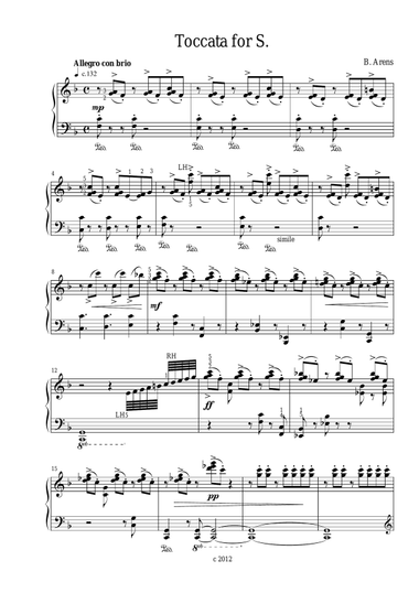 Toccata for S.