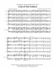 God of Our Fathers for Brass Quintet