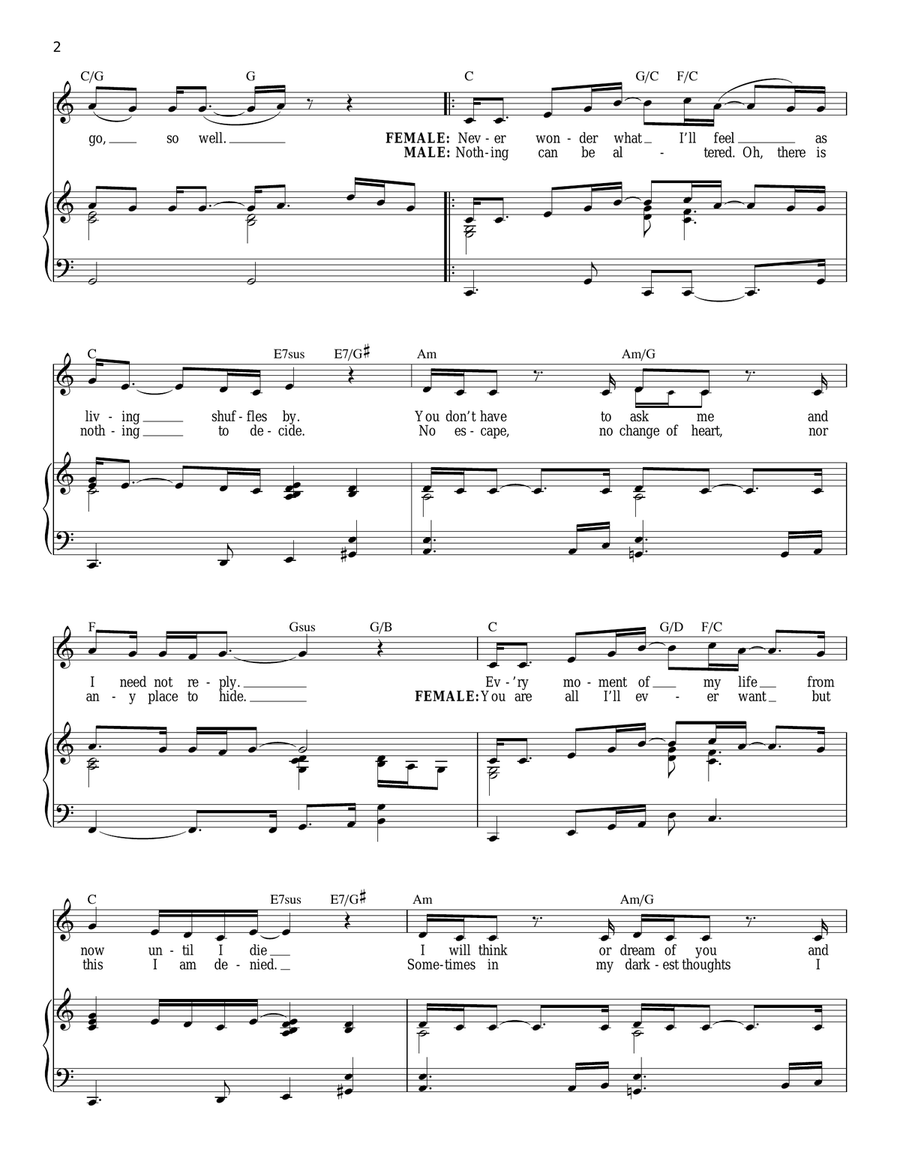 Written In The Stars (from Aida) Vocal Duet scores gallery preview page 2