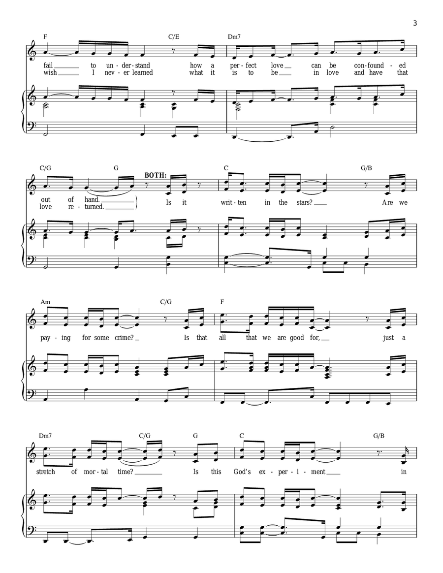 Written In The Stars (from Aida) Vocal Duet scores gallery preview page 3