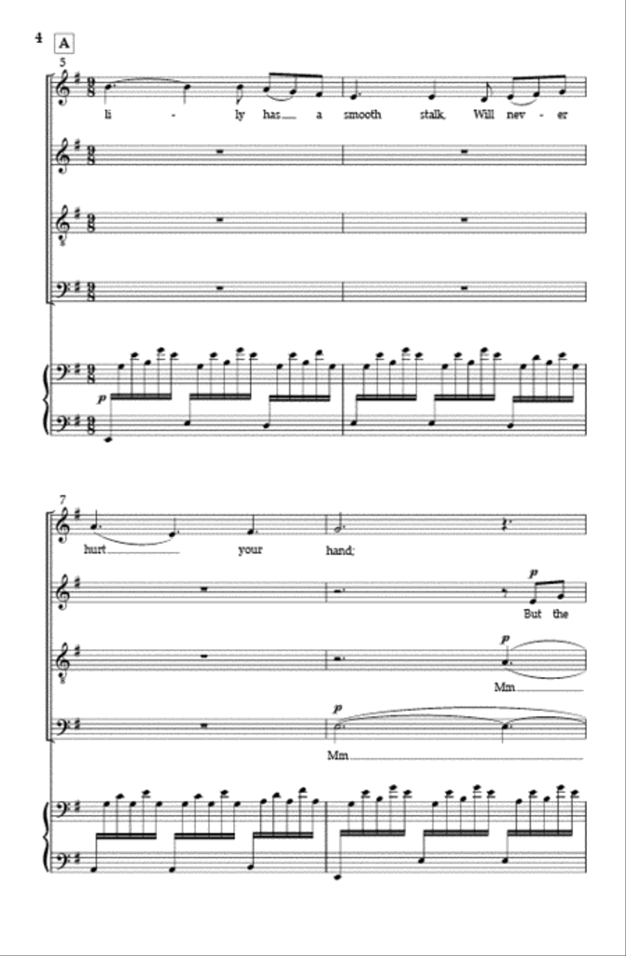 The Rose (SATB) The Rose (SATB) Divisi scores gallery preview page 3