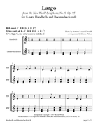 Largo for 8-note Bells and Boomwhackers® (with Black and White Notes) Handbell Choir scores gallery preview page 4