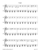 Largo for 8-note Bells and Boomwhackers® (with Black and White Notes) Handbell Choir scores gallery preview page 5
