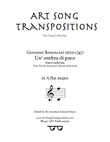 BONONCINI: Un' ombra di pace (transposed to A-flat major)