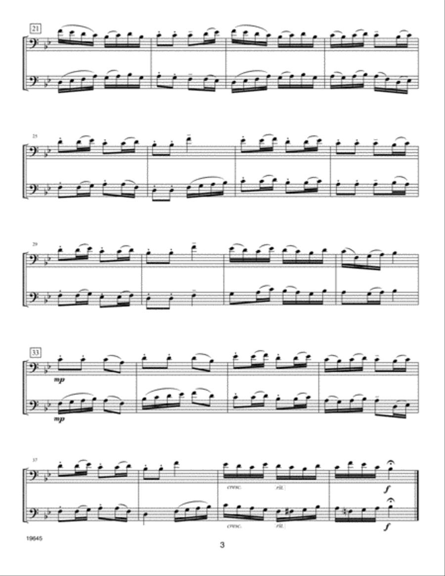 Second Year FlexDuets - Bass Clef Instruments Bass Clef Instrument scores gallery preview page 2