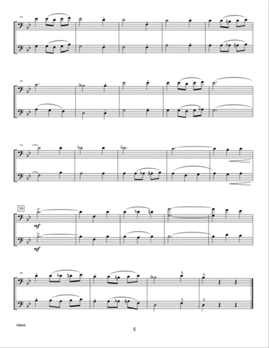 Second Year FlexDuets - Bass Clef Instruments Bass Clef Instrument scores gallery preview page 4