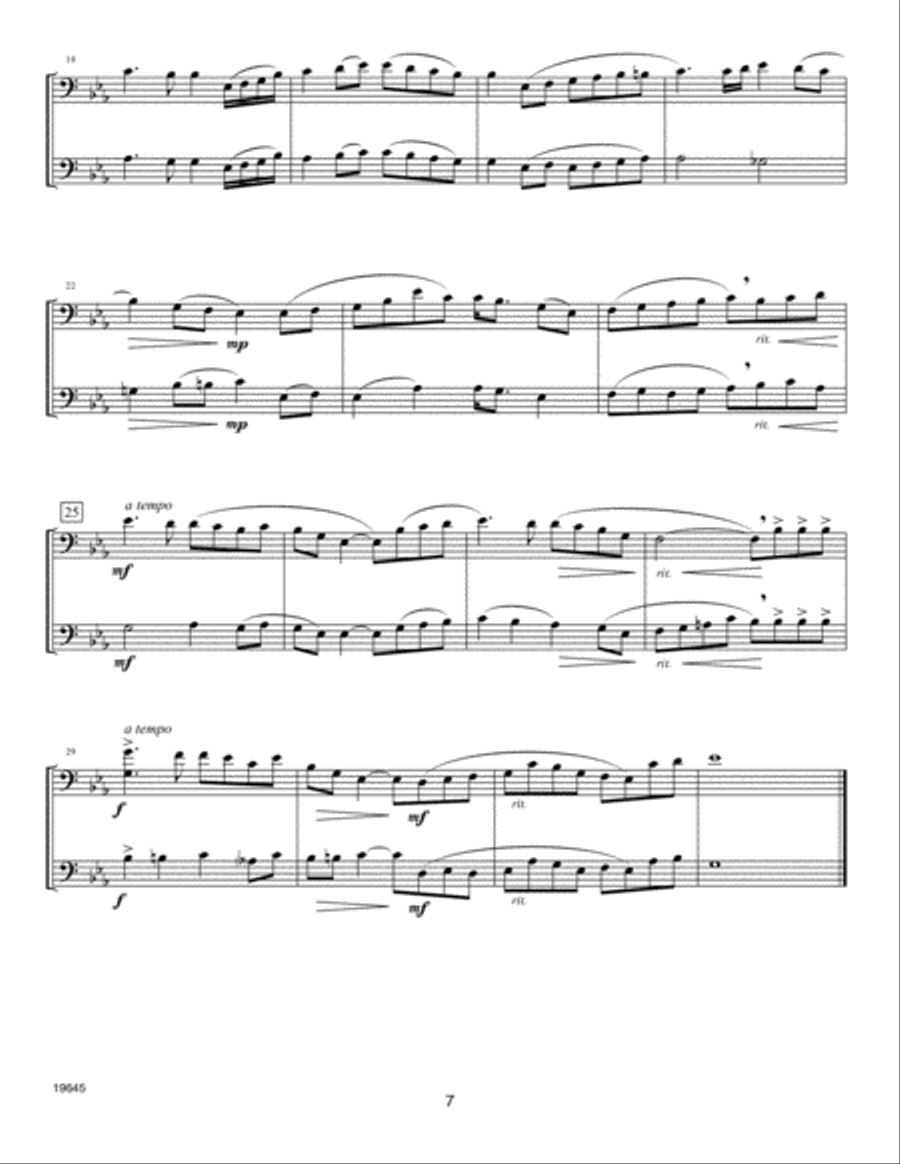 Second Year FlexDuets - Bass Clef Instruments Bass Clef Instrument scores gallery preview page 6