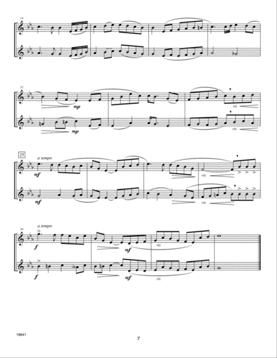 Second Year FlexDuets - C Treble Clef Instruments C Instrument scores gallery preview page 6