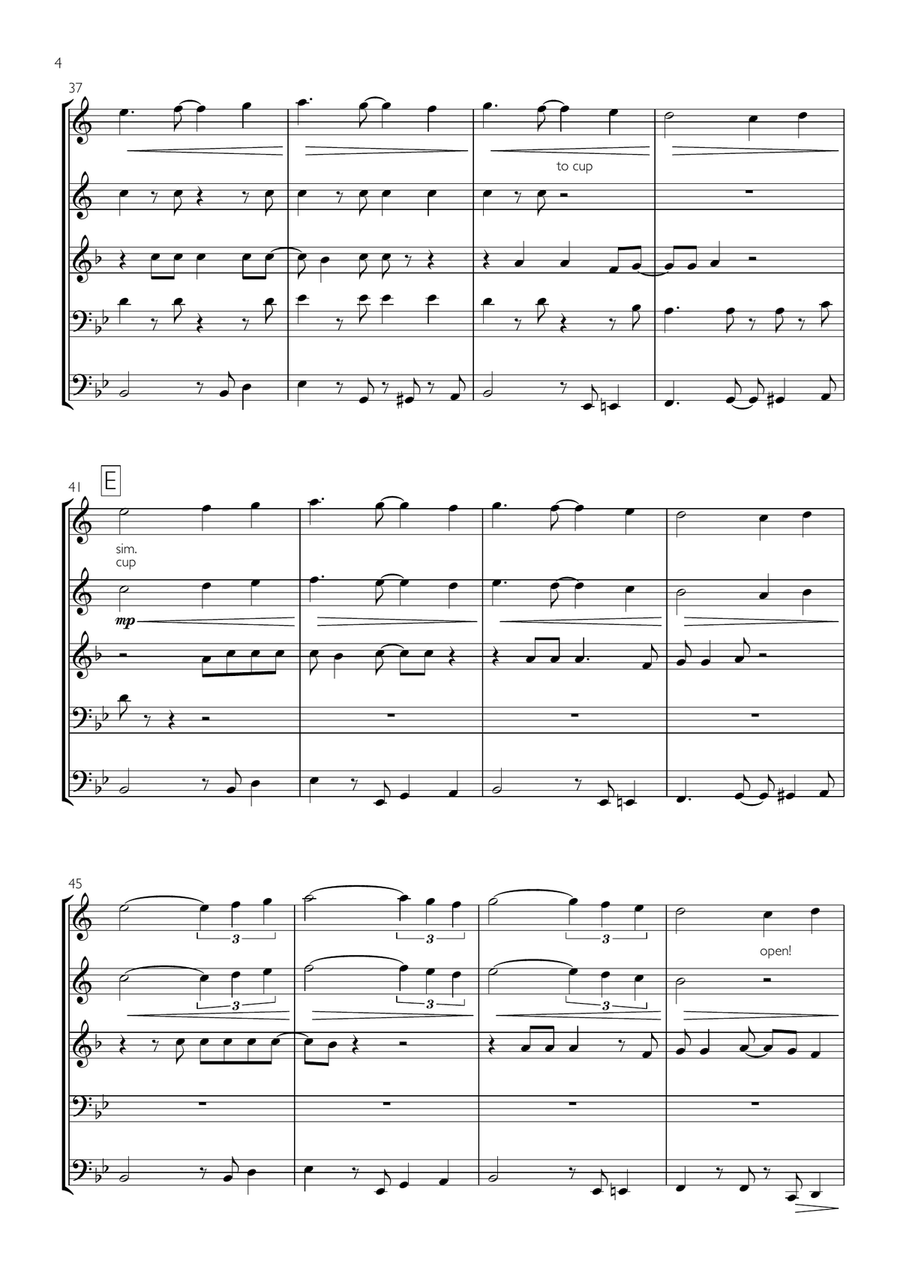 Brown Eyed Girl Brown Eyed Girl Brass Ensemble scores gallery preview page 4