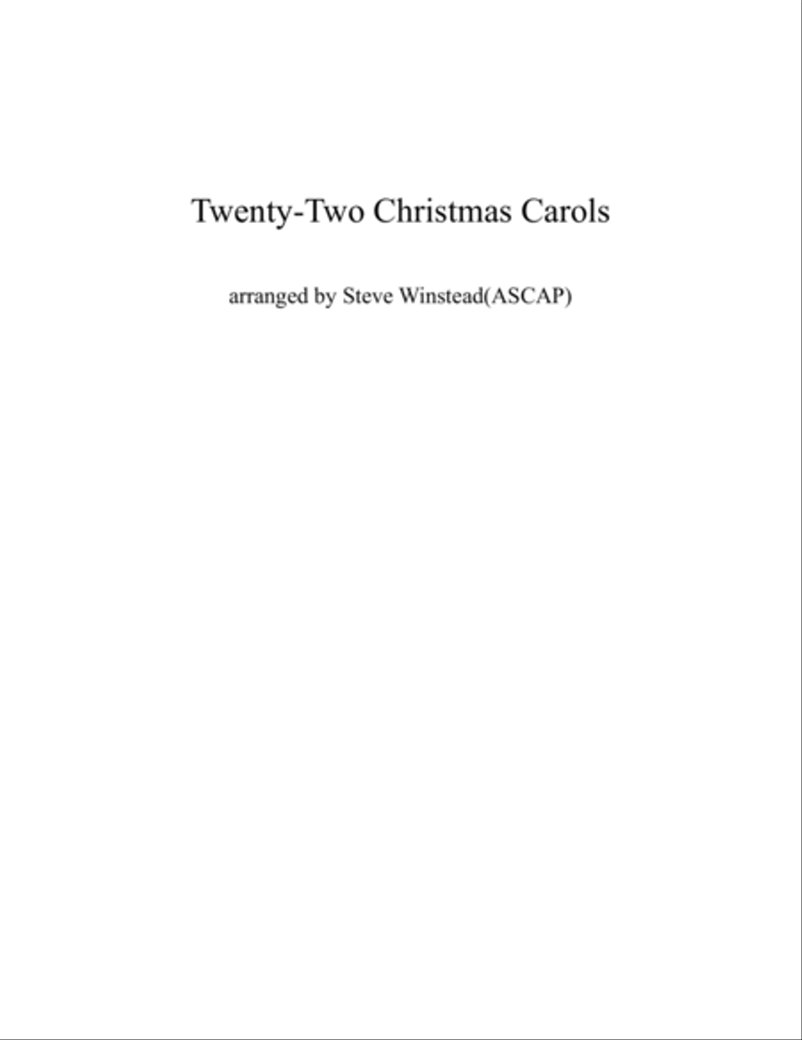 Twenty-Two Christmas Carols for Concert Band Concert Band scores gallery preview page 3