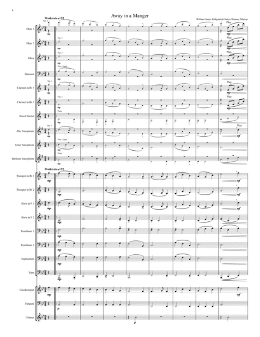 Twenty-Two Christmas Carols for Concert Band Concert Band scores gallery preview page 6