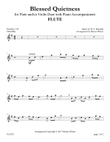 Blessed Quietness (for Flute and/or Violin Duet with Piano accompaniment) mini preview