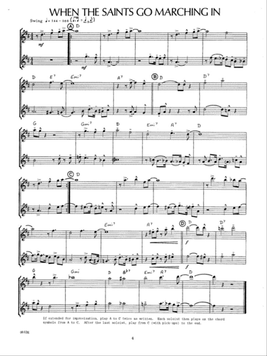 14 Jazz-Rock Duets Saxophone scores gallery preview page 4