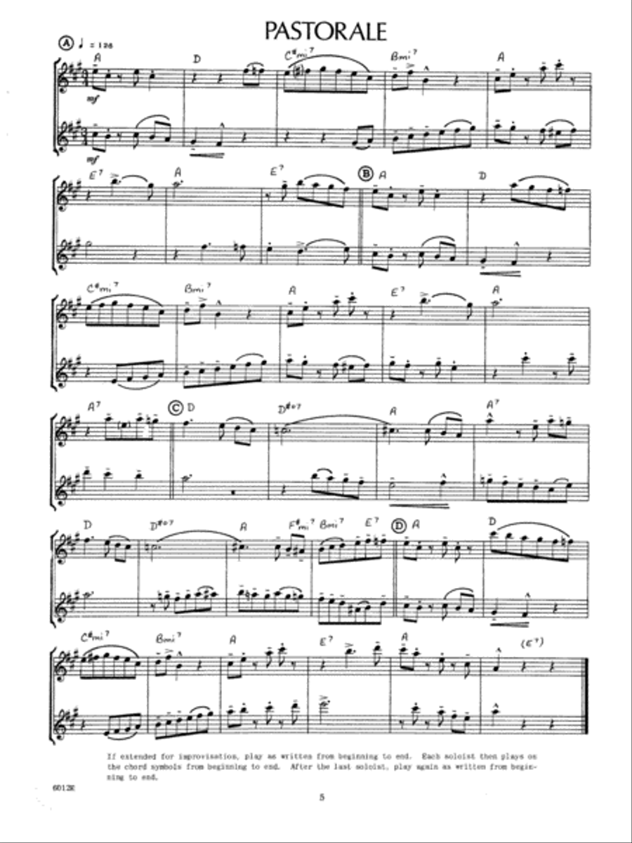 14 Jazz-Rock Duets Saxophone scores gallery preview page 5