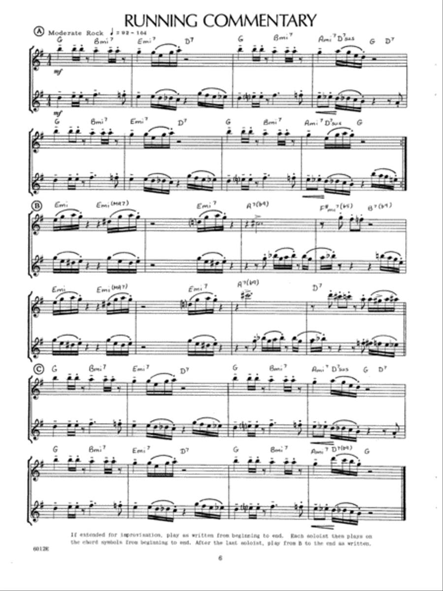 14 Jazz-Rock Duets Saxophone scores gallery preview page 6