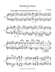 Preludes for Piano - II.