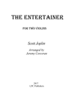 The Entertainer for Two Violins mini preview