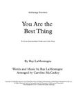 You Are The Best Thing