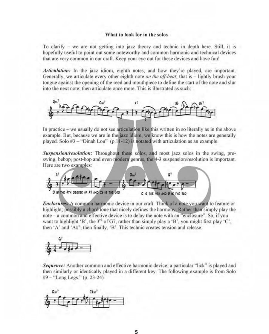 16 Moderately Challenging Jazz Solos - Alto Sax Alto Saxophone scores gallery preview page 4