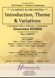INTRODUCTION, THEME & VARIATIONS - ROSSINI - Clarinet & Orchestra // introduzione tema e variazioni