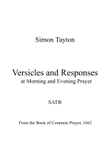 Versicles and Responses at Morning and Evening Prayer