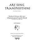 DE SÉVERAC: Chanson pour le petit cheval (transposed to D minor)