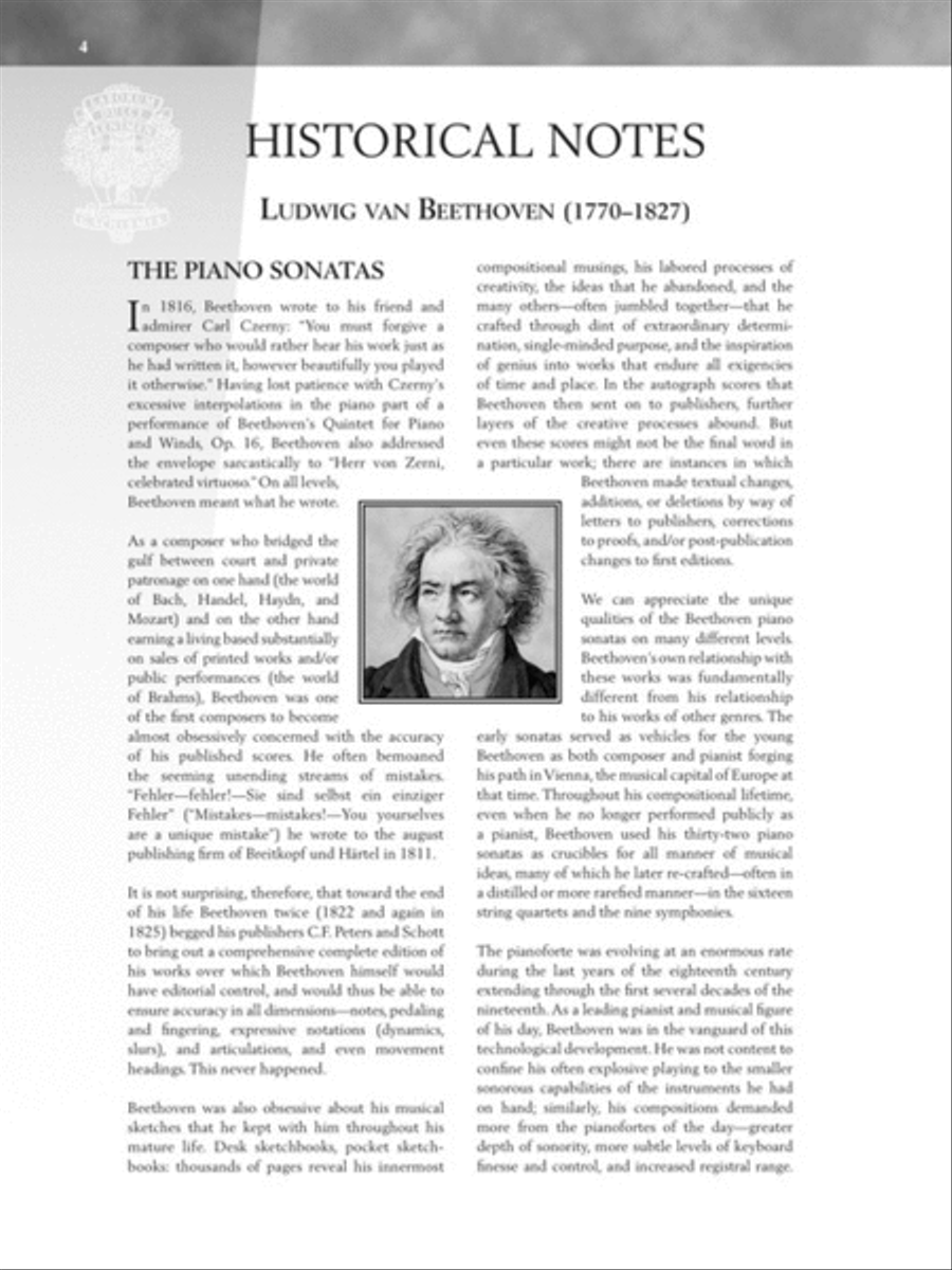 Beethoven – Five Favorite Piano Sonatas Piano Solo scores gallery preview page 3