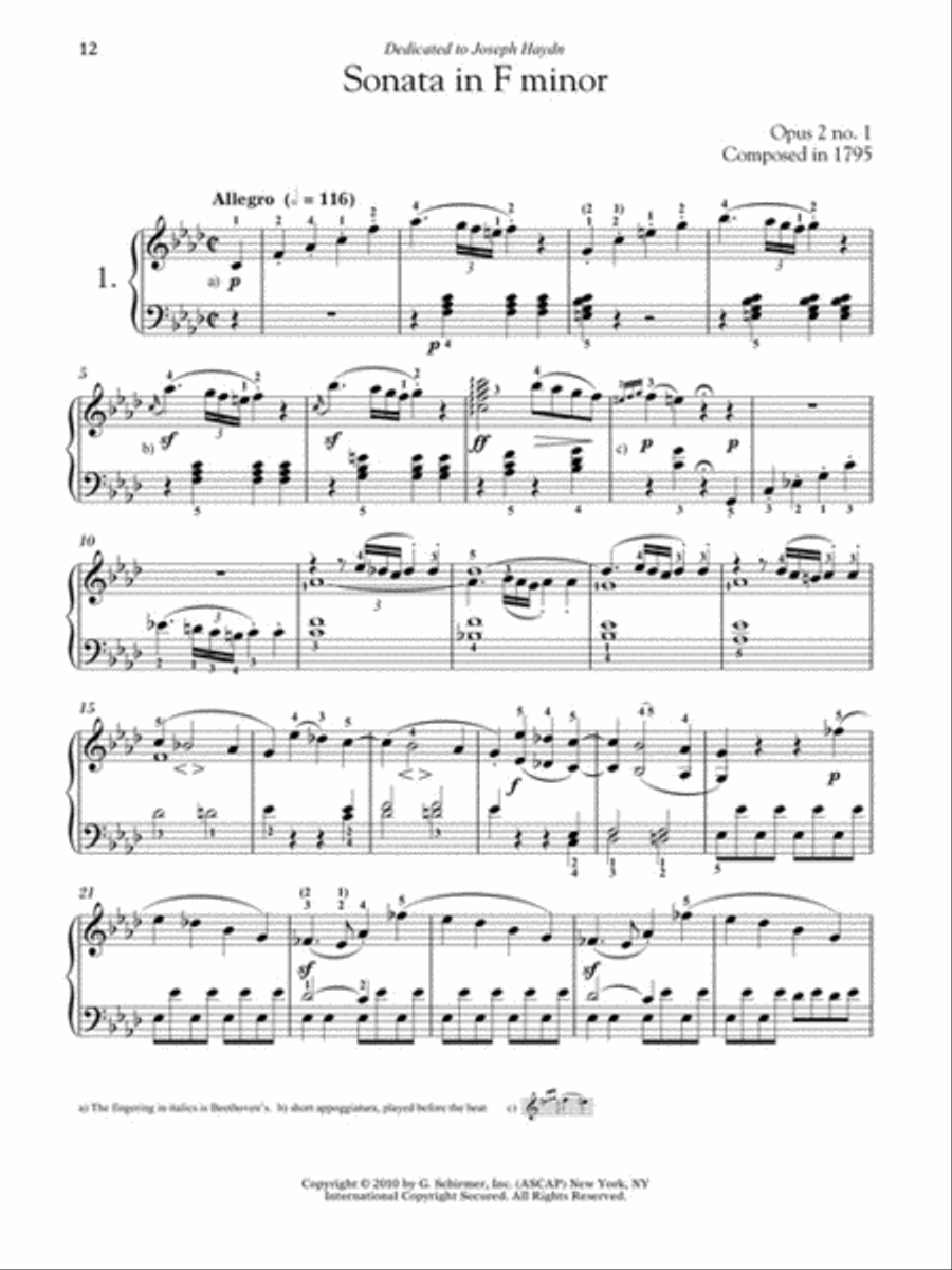 Beethoven – Five Favorite Piano Sonatas Piano Solo scores gallery preview page 6