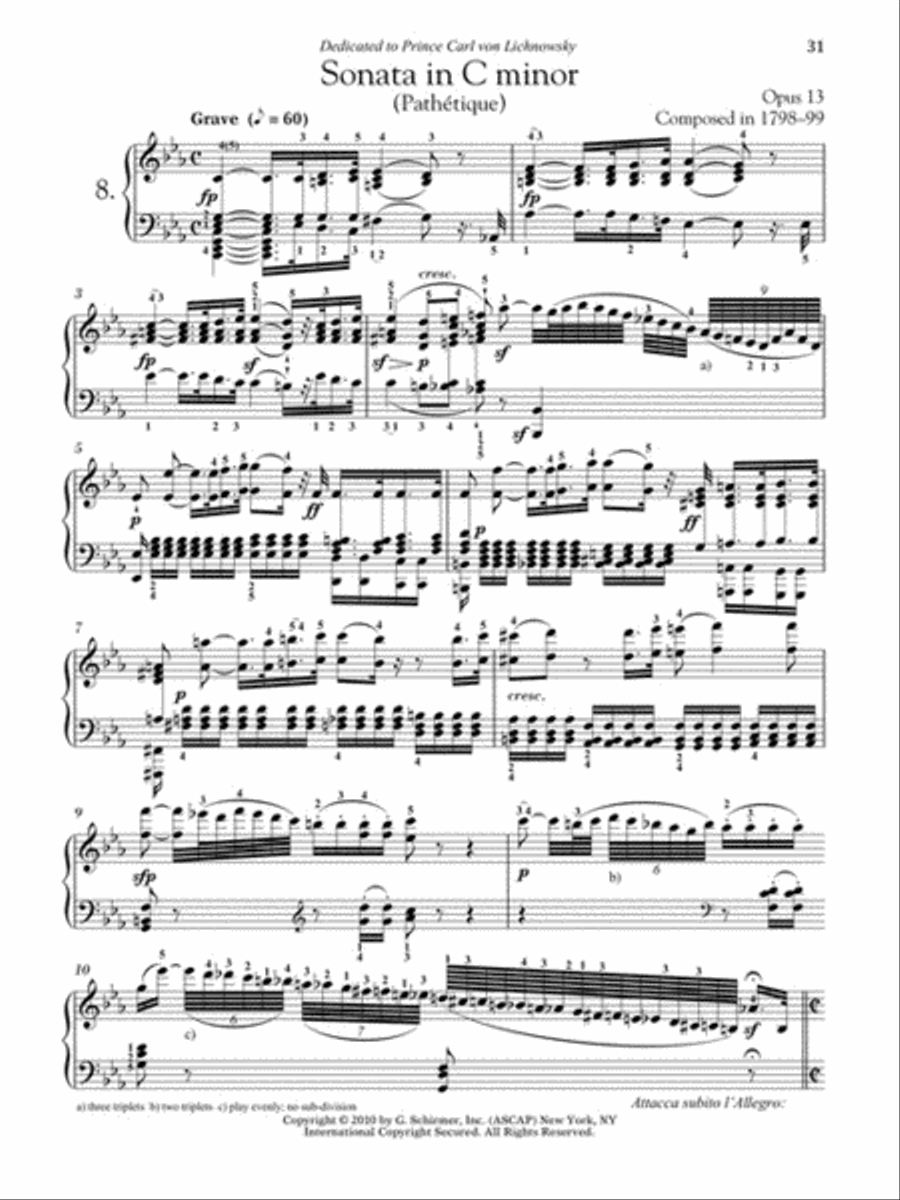 Beethoven – Five Favorite Piano Sonatas Piano Solo scores gallery preview page 7