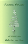 Christmas Concerto, Allegro, by Corelli; for Violin Duet or Solo, with optional Piano
