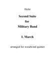 Second Suite for Military Band, I. March (Full Score and Parts)