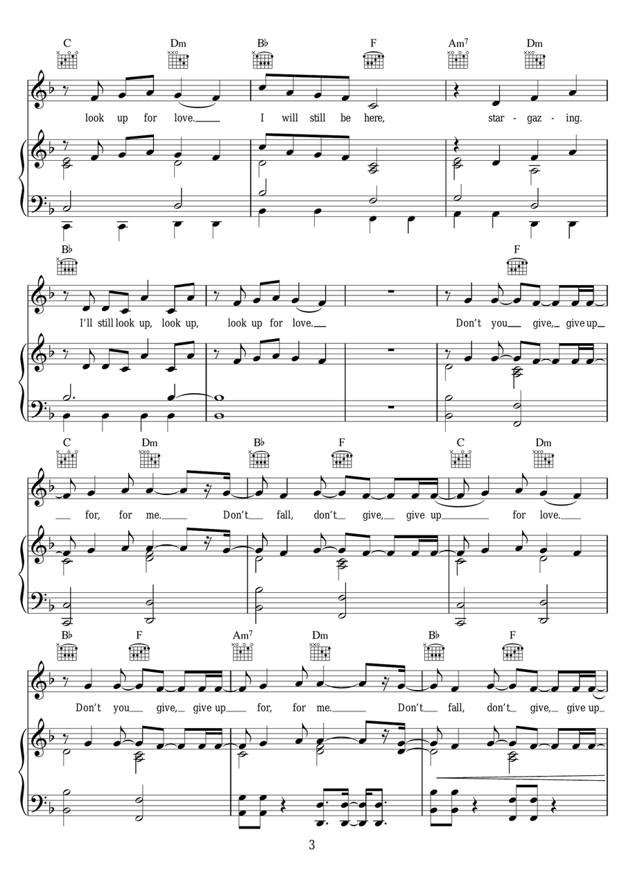 Stargazing (featuring Justin Jesso) Piano, Vocal scores gallery preview page 3