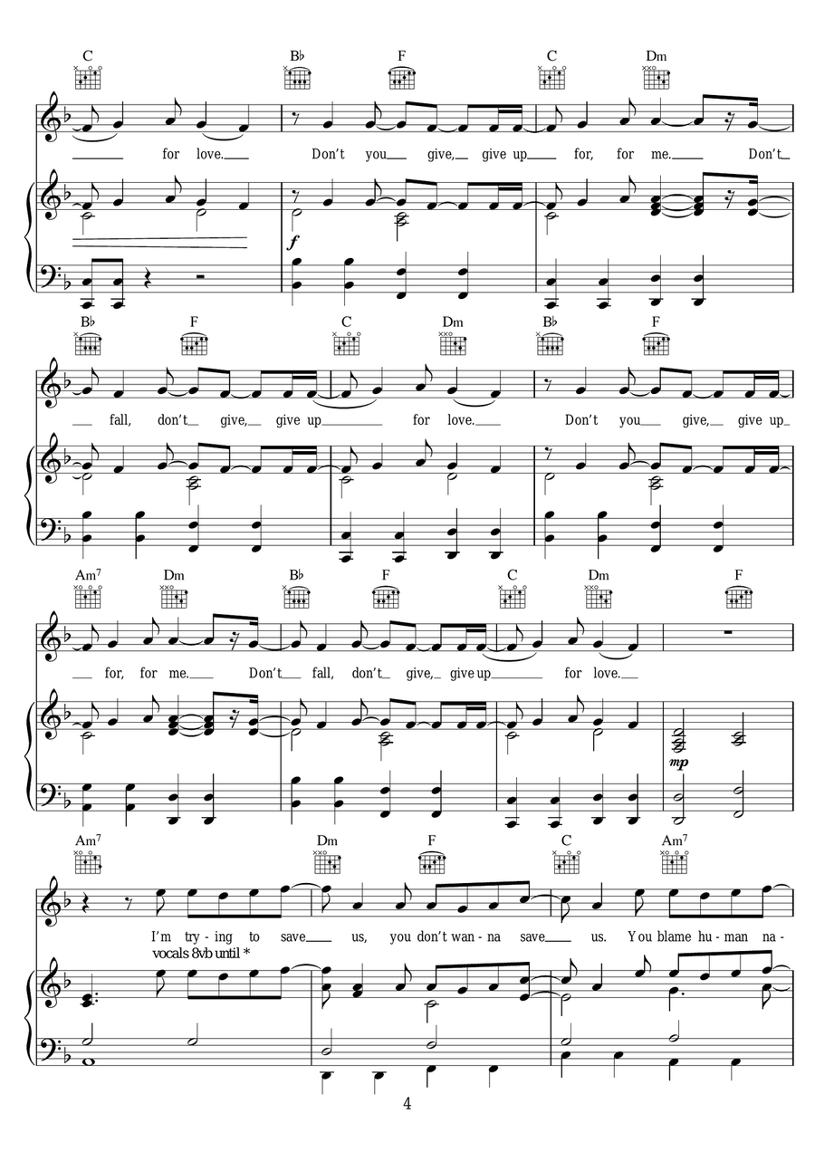 Stargazing (featuring Justin Jesso) Piano, Vocal scores gallery preview page 4
