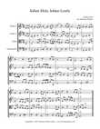 Infant holy, infant lowly - easy string quartet