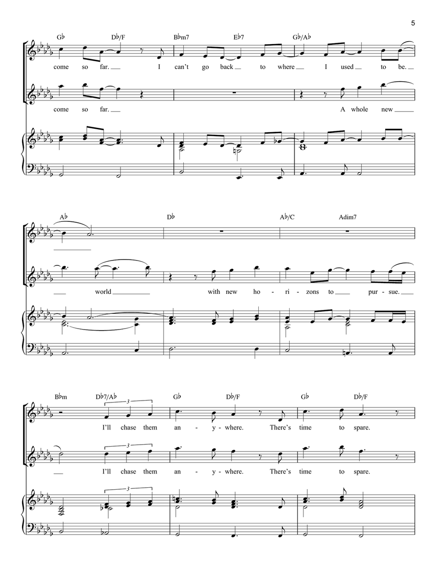 A Whole New World (from Aladdin) Piano scores gallery preview page 5