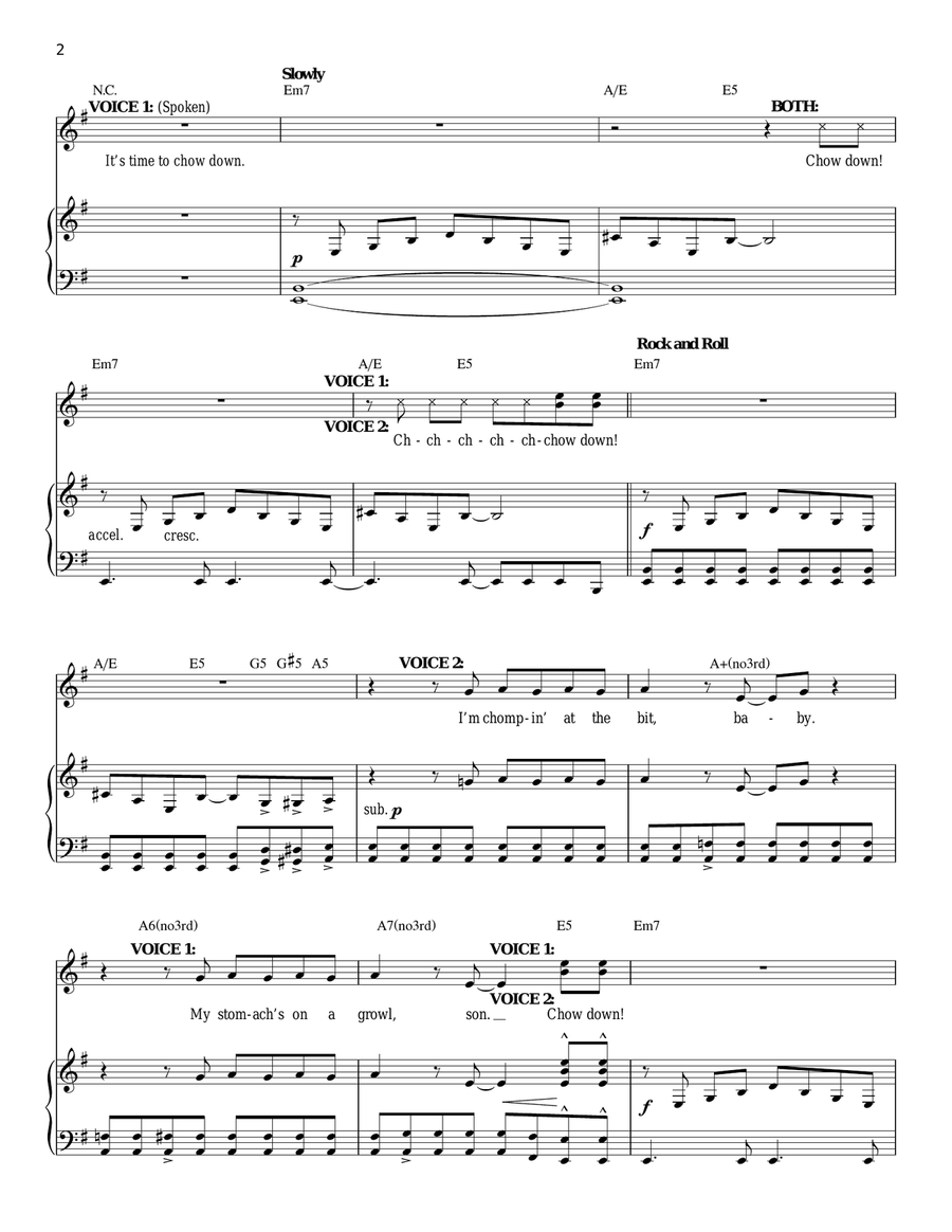 Chow Down (from The Lion King: Broadway Musical) Piano scores gallery preview page 2
