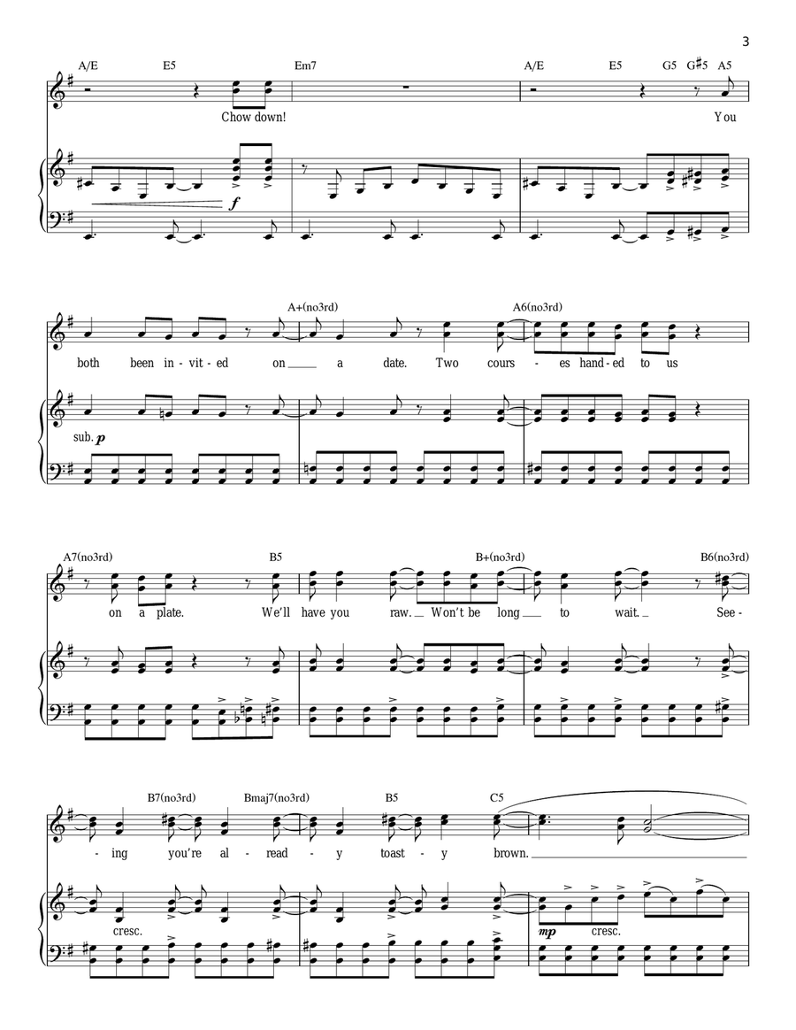 Chow Down (from The Lion King: Broadway Musical) Piano scores gallery preview page 3