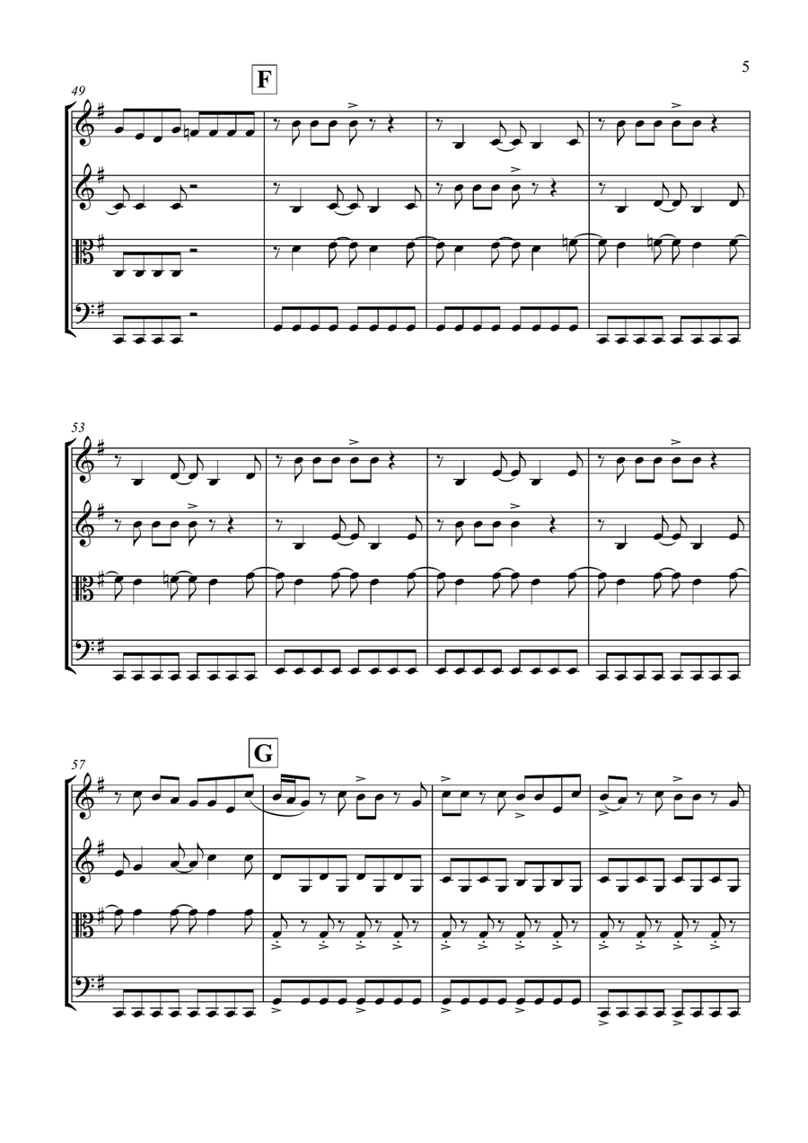 I Gotta Feeling I Gotta Feeling String Quartet scores gallery preview page 6