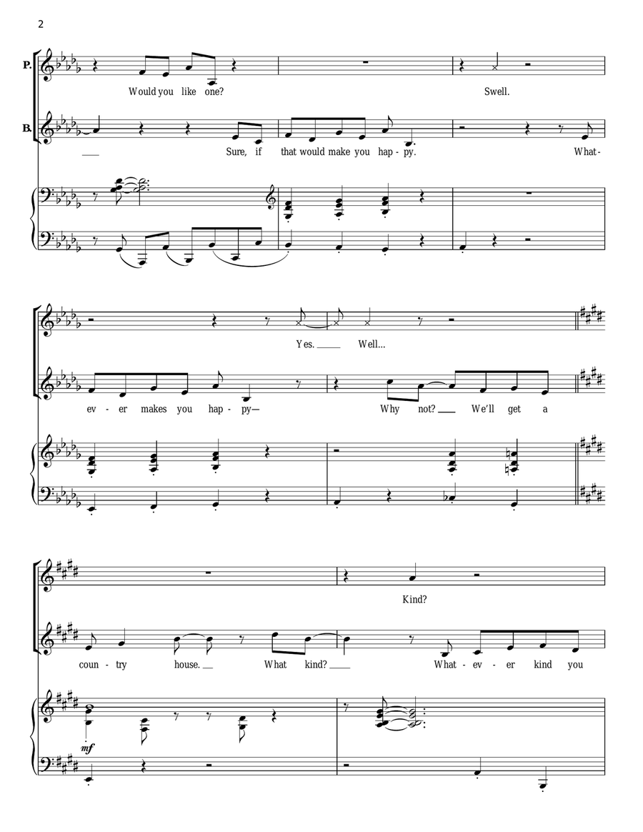 Country House (1987) Country House (1987) Piano scores gallery preview page 2
