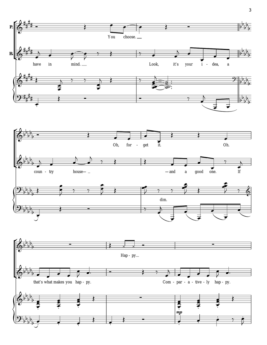 Country House (1987) Country House (1987) Piano scores gallery preview page 3