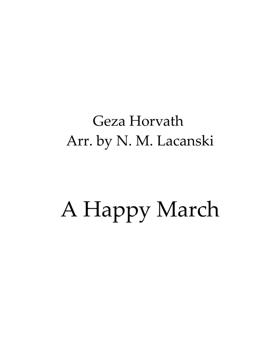 A Happy March A Happy March String Trio scores gallery preview page 1