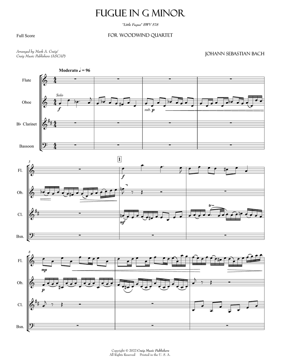 Fugue in G minor 