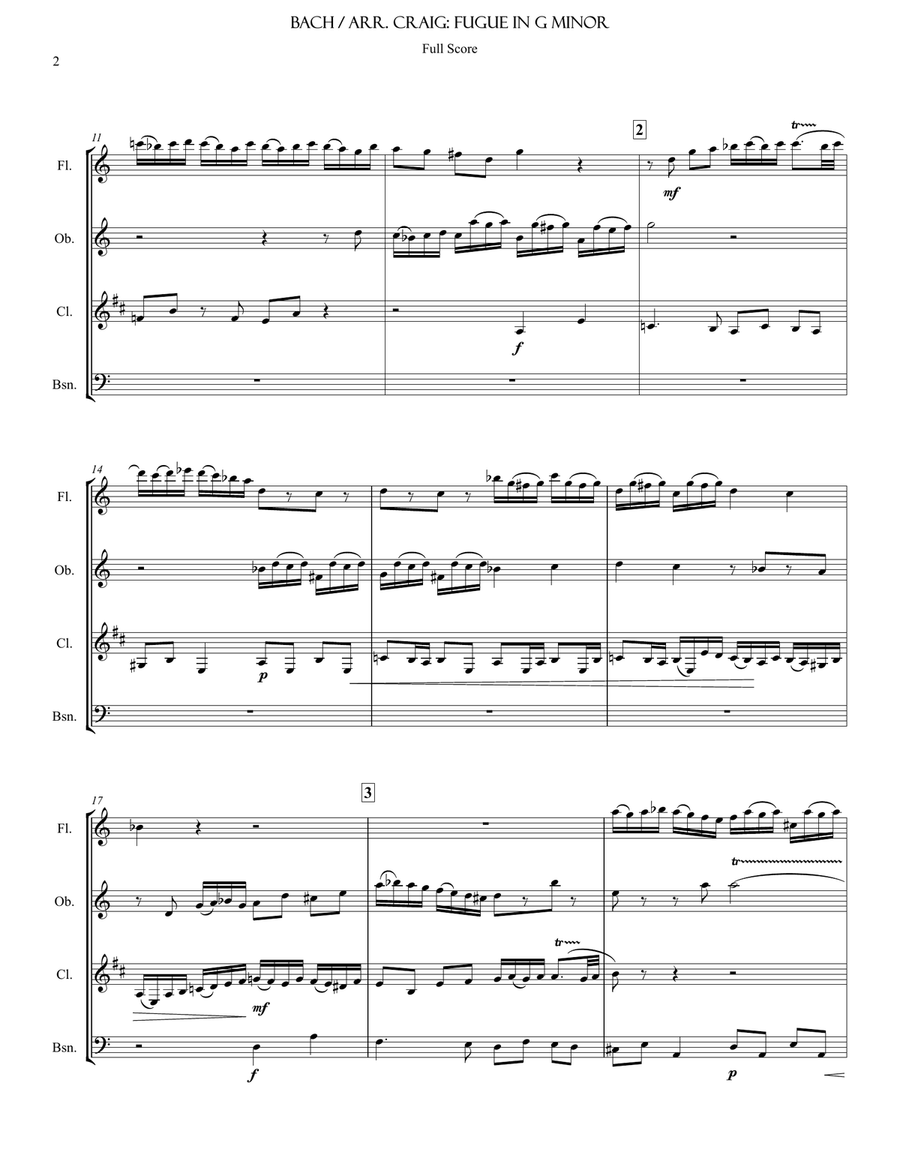 Fugue in G minor 