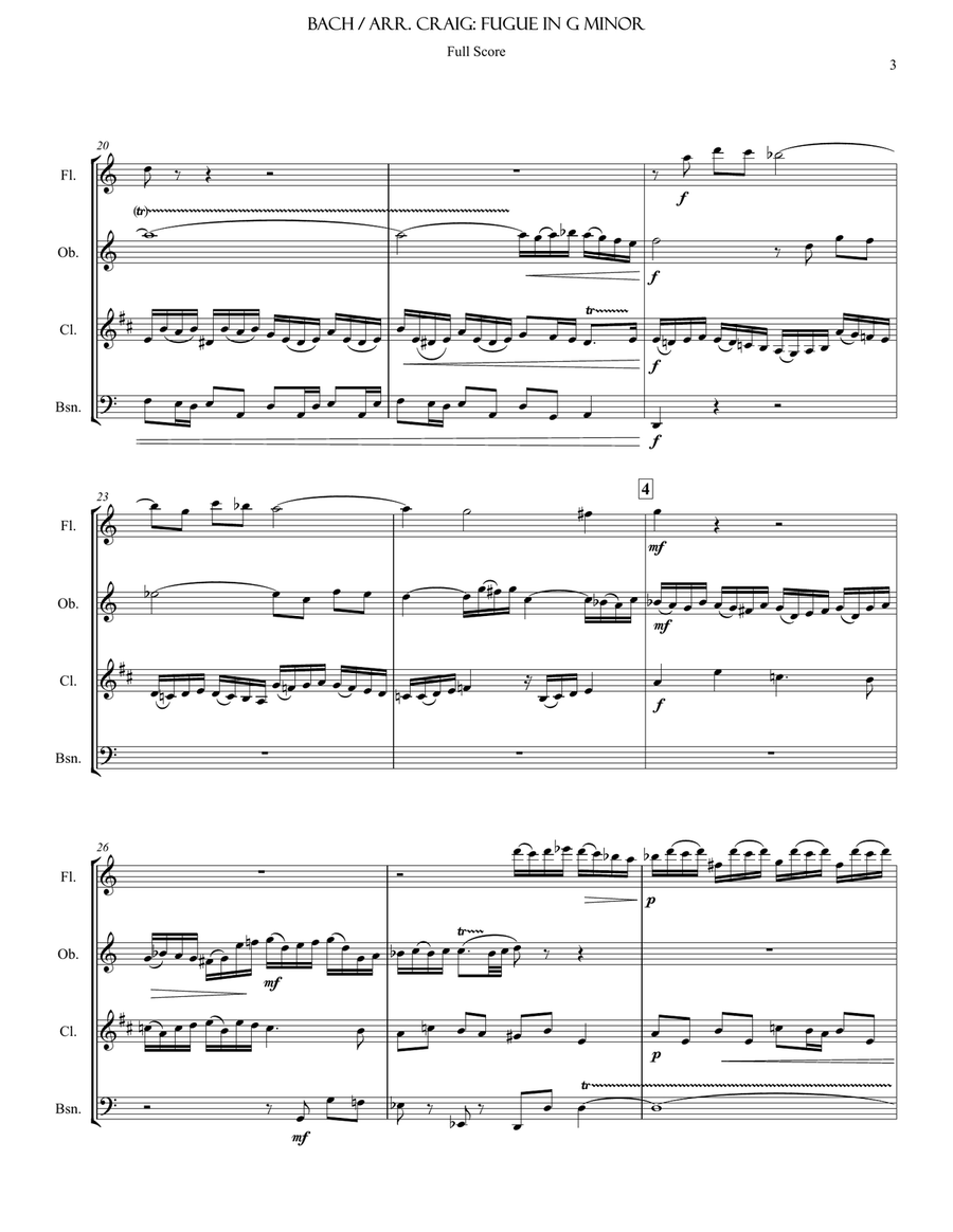Fugue in G minor 