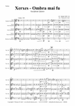 Xerxes Largo - Ombra mai fu - Saxophone Quintet