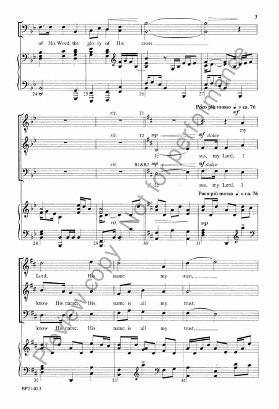 Not Ashamed - TTBB Not Ashamed - TTBB TTBB scores gallery preview page 4