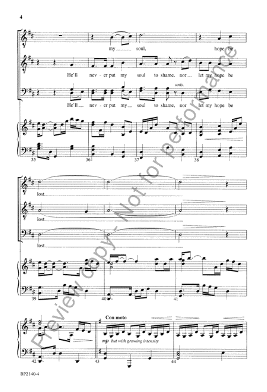 Not Ashamed - TTBB Not Ashamed - TTBB TTBB scores gallery preview page 5