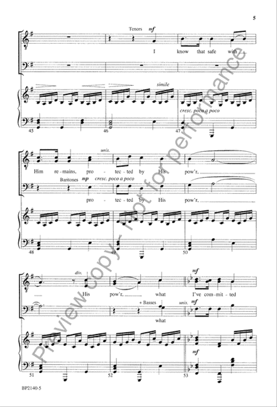 Not Ashamed - TTBB Not Ashamed - TTBB TTBB scores gallery preview page 6