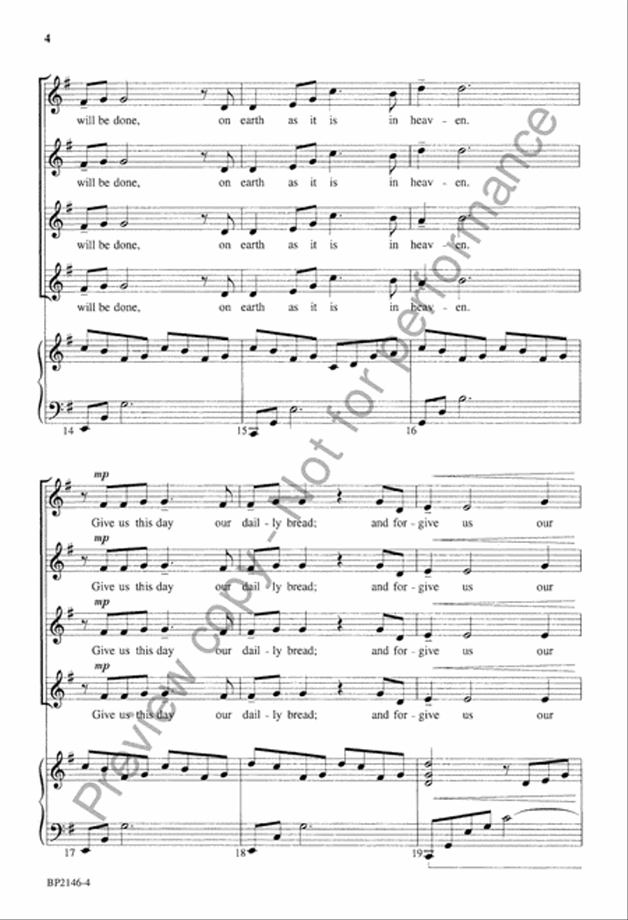 Our Father - SSAA Our Father - SSAA SSAA scores gallery preview page 5