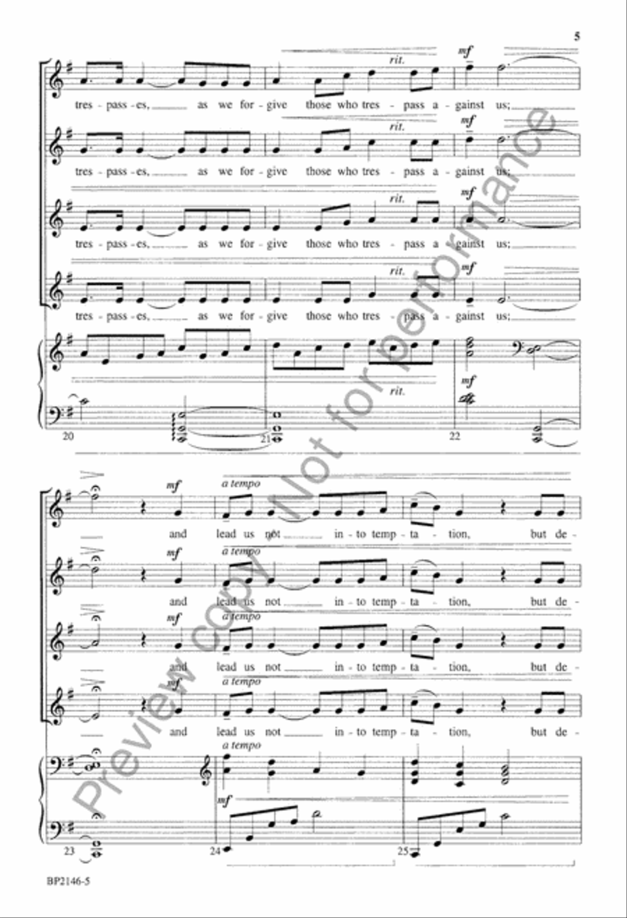 Our Father - SSAA Our Father - SSAA SSAA scores gallery preview page 6